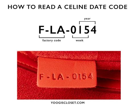 authentic celine trapeze serial number|celine date code printable.